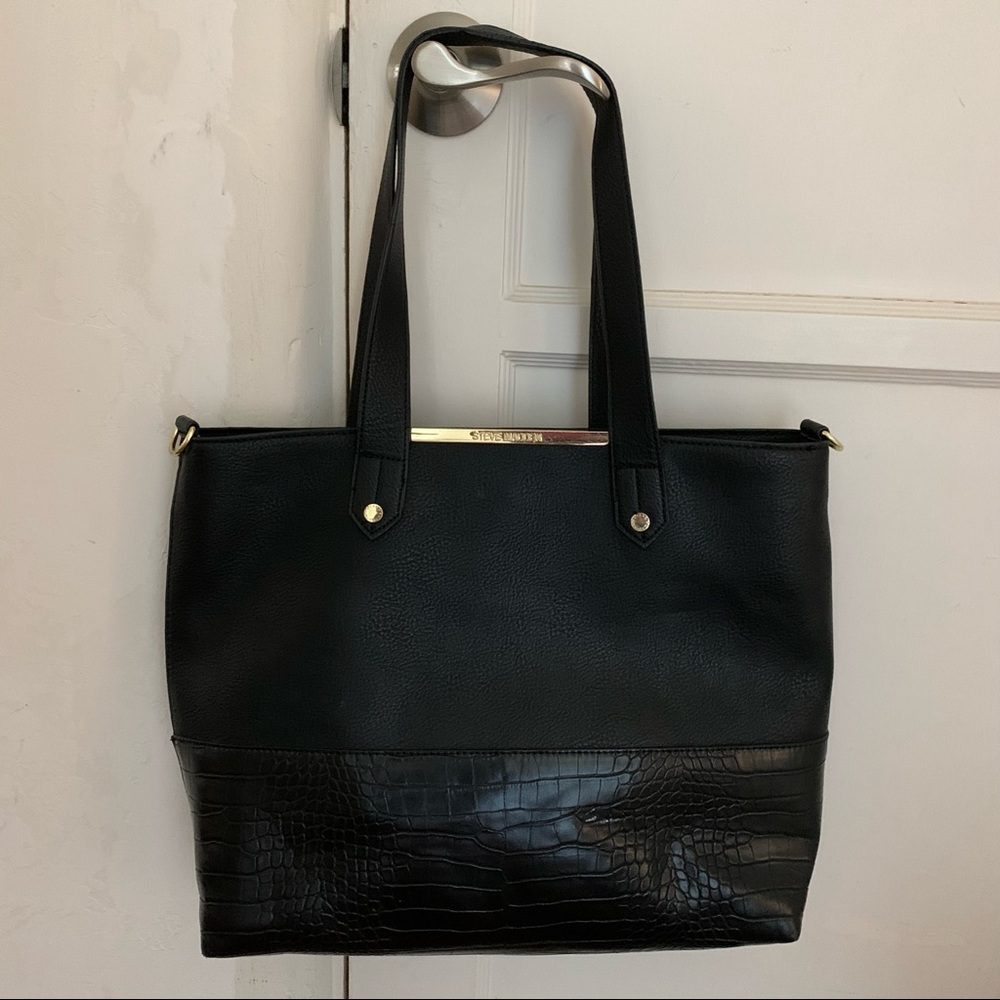 Steve Madden Black Tote Bag - Picture 3 of 16